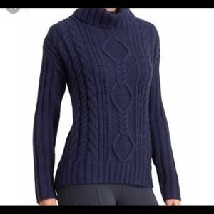 Athlete navy wool sweater